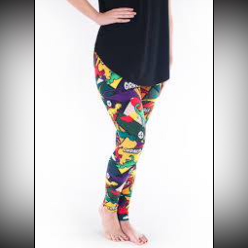 Sweetlegs dinosaur leggings NWT petite prehistoric punch
